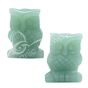 Green Aventurine Owl Carving
