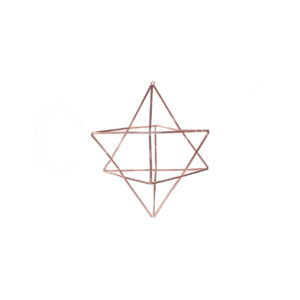 Copper Merkaba Hanging 2"