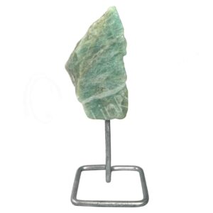 Amazonite Specimen on Silver Stand