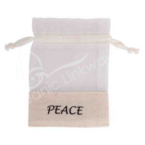 White Organza Peace Bag