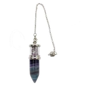 Fluorite Drop Pendulum with Chips