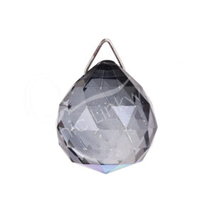 Gray Faceted Crystal Ball