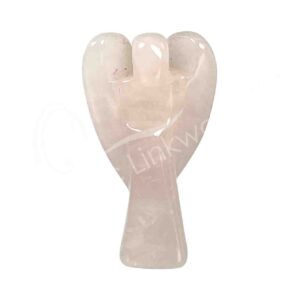 Rose Quartz Angel Carving
