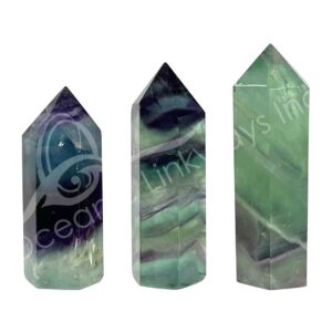 Polished Fluorite AA Obelisk 6 Sides