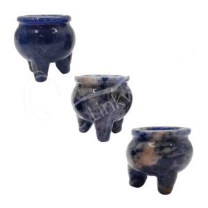 Sodalite Magic Cauldron Carving