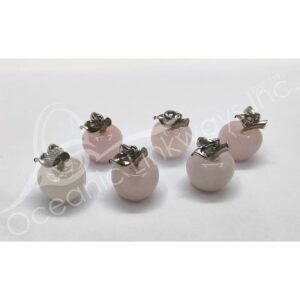 Rose Quartz Apple Pendant