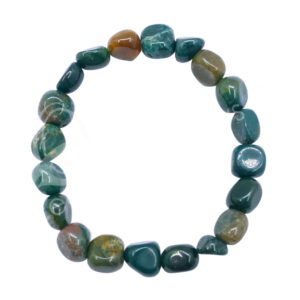 Bloodstone Tumbled Stones Bracelet