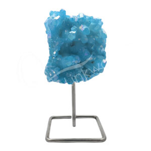 Quartz AB on Metal Stand Cluster