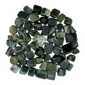 Green Moss Agate Tumbled Stones