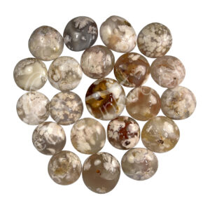 Poblished Cherry Blossom Agate Pebbles