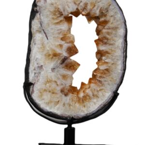 Citrine Ring Specimen on Metal Stand