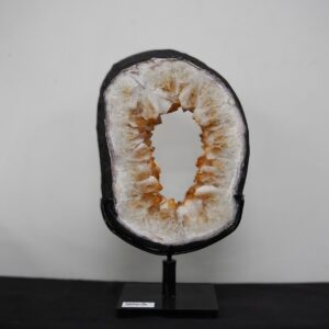 Citrine Ring Specimen on Metal Stand