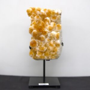 Citrine Druse on Metal Stand
