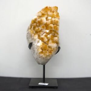 Citrine Druse on Metal Stand