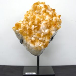 Citrine Druse on Metal Stand