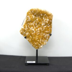 Citrine Druse on Metal Stand