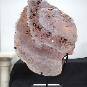 Pink amethyst Specimen on Metal Stand