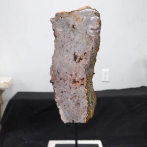 Pink amethyst Specimen on Metal Stand