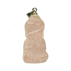 Buddha Rose Quartz Pendant