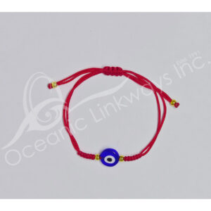 Red Cord with Evil Eye Bracelet