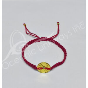 Red Cord with Chinese Coin Bracelet
