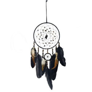 Black Obsidian & Tiger Eye Dreamcatcher