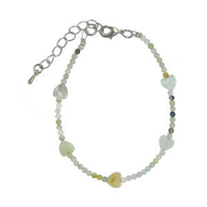 Amazonite Kids Size Bracelet with Heart