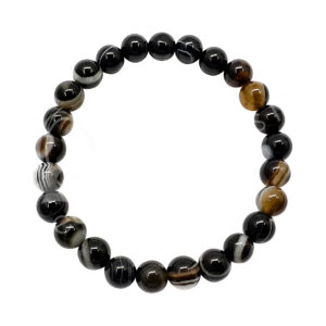 Polished Agate Eye Elastic Bracelet