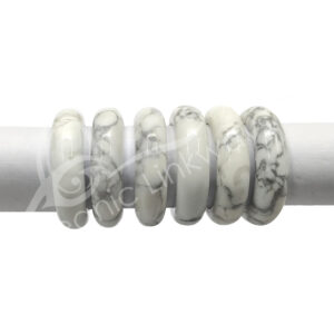 Howlite Plain Dome Ring Size 8