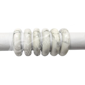 Howlite Plain Dome Ring Size 9