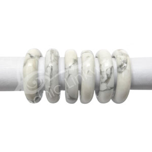 Howlite Plain Dome Ring Size 10