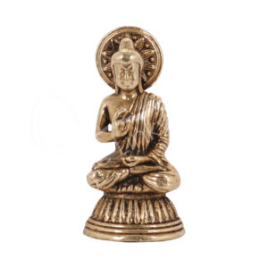 Chakra Buddha Mini Brass Figurine