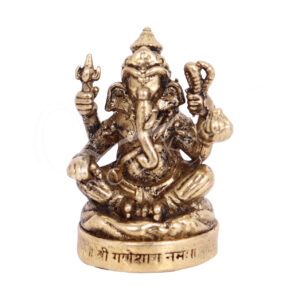 Ganesha Mini Brass Figurine