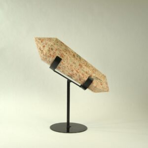 Sunstone Double Terminated point on Metal Stand