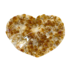 Citrine A Heart with Druse