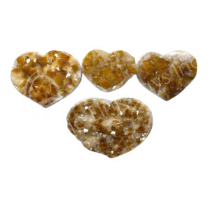 Citrine A Heart with Druse