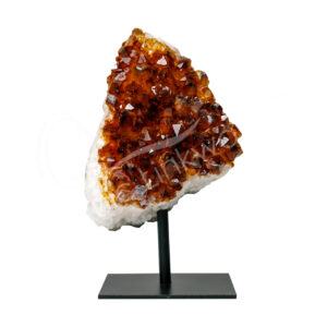 Citrine Specimen on Metal Stand