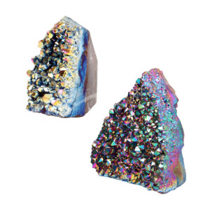 Amethyst Plated Rainbow Titanium Druse