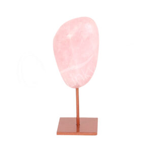 Rose Quartz Free Shape on Copper Stand