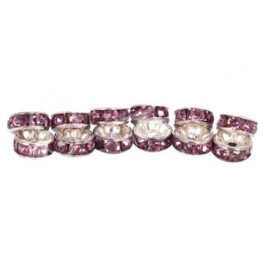 Purple Metal Spacer Beads (Pack of 10)