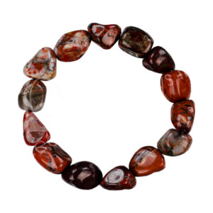 Brecciated Jasper Tumbled Stone Bracelet