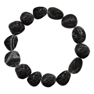 Lave Tumbled Stone Bracelet