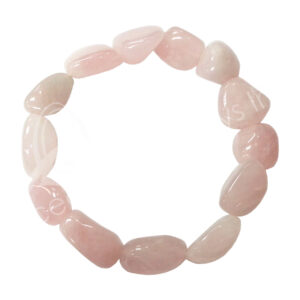 Rose Quartz Tumbled Stones Bracelet