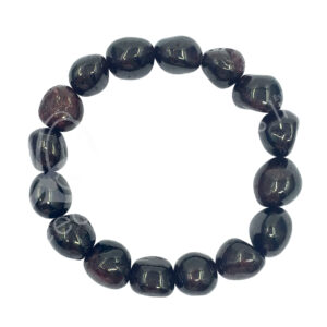 Garnet Beads Elastic Bracelet