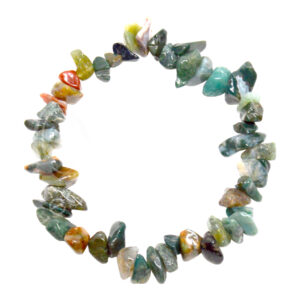 Bloodstone Chips Bracelet (5-8 mm) 7.5"