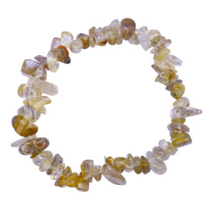 Rutilated Quartz Chips Bracelet