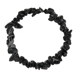 Black Obsidian Chips Bracelet