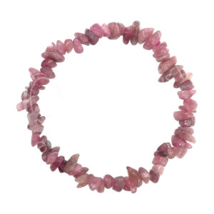 Pink Tourmaline Chips Bracelet