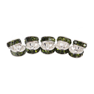 Green Spacer Metal Beads
