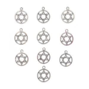 Metal Star of David Beads